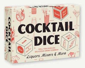 Cocktail Dice Liquors, Mixers, and More