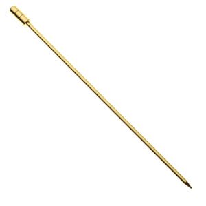 Gold Grooved Top Cocktail Pick