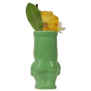 Green Cheeky Tiki Mug