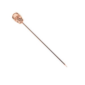 Rose Gold Skull Cocktail Pick