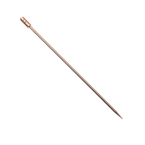 Rose Gold Grooved Top Cocktail Pick